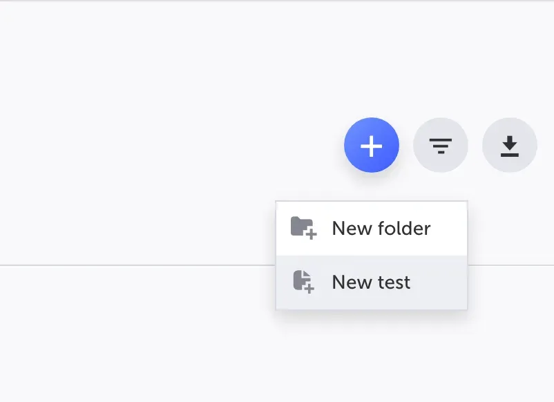 Creating a new test in Testim