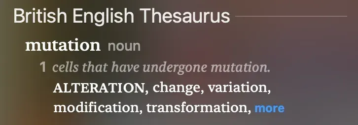 Letās define mutation first