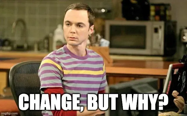Sheldon from BBT doesnāt like changes. Triggers his OCD