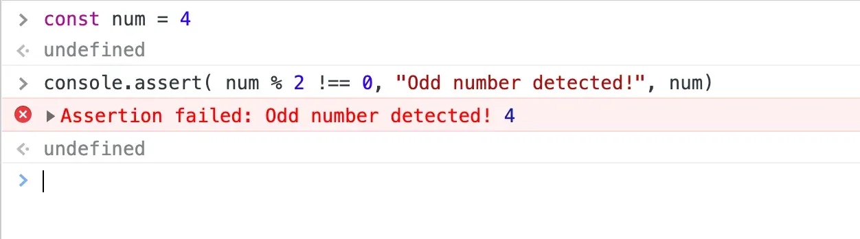 console.asset(boolean, string, object)