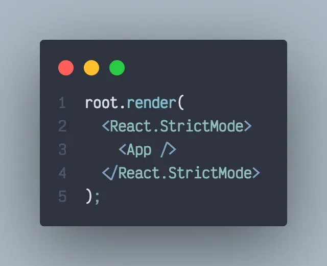 StrictMode in react.